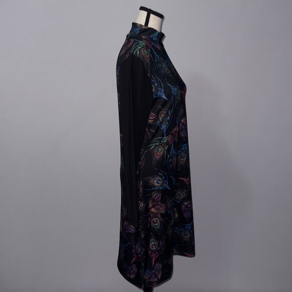 Tesmay Peacock Feather Print Modest Swim Dress women’s Size Large - Picture 3 of 6